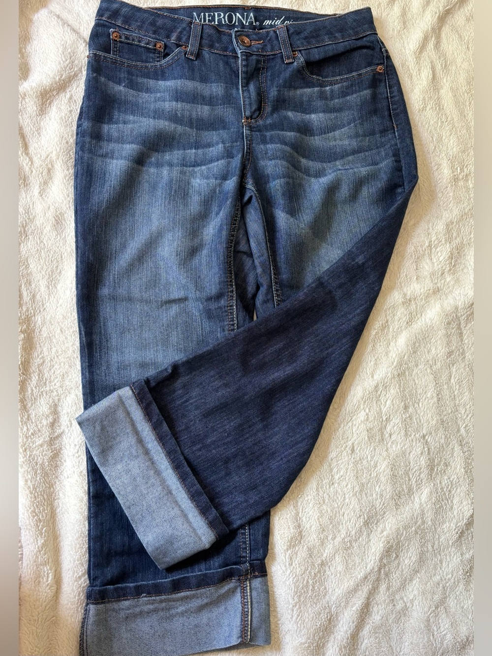 Merona Mid-Rise Women's Denim Capris Jeans